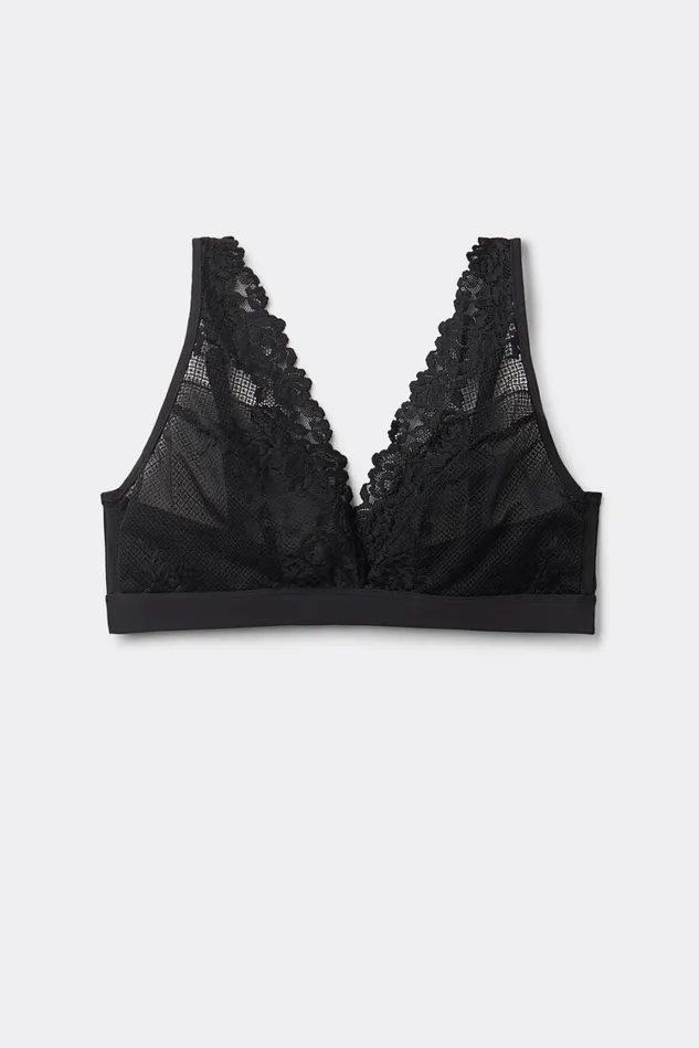 Intimissimi Triangle Women Pretty Flowers Lara Triangle Bra Black 019 8211 Black