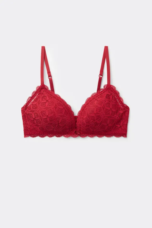Intimissimi Triangle Women Tiziana Triangle Bra In Lace Red 1473 8211 Rosso