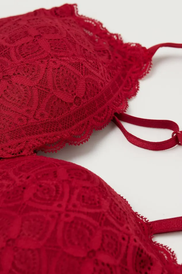 Intimissimi Triangle Women Tiziana Triangle Bra In Lace Red 1473 8211 Rosso