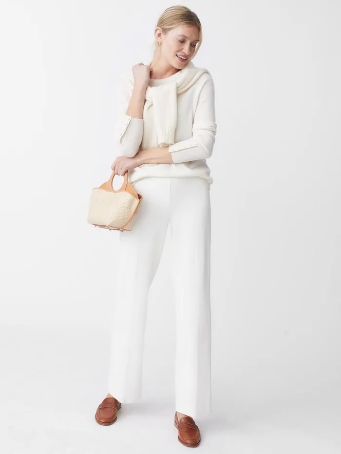 JMcLaughlin Carter Pants Ivory Women Pants JMcLaughlin Carter Pants Ivory Women Pants