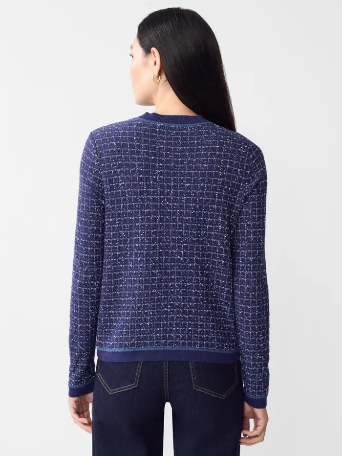 JMcLaughlin Cecille Cardigan Denim Women Sweaters JMcLaughlin Cecille Cardigan Denim Women Sweaters