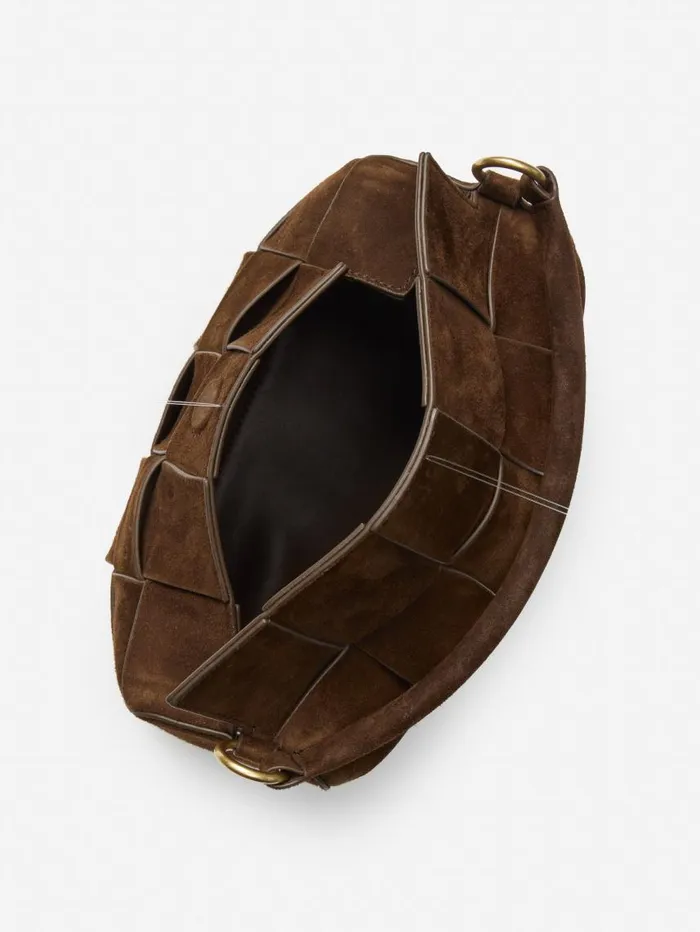 JMcLaughlin Deni Woven Suede Crossbody Dark Brown WomenMen Mini Totes and Crossbody Bags JMcLaughlin Deni Woven Suede Crossbody Dark Brown WomenMen Mini Totes and Crossbody Bags