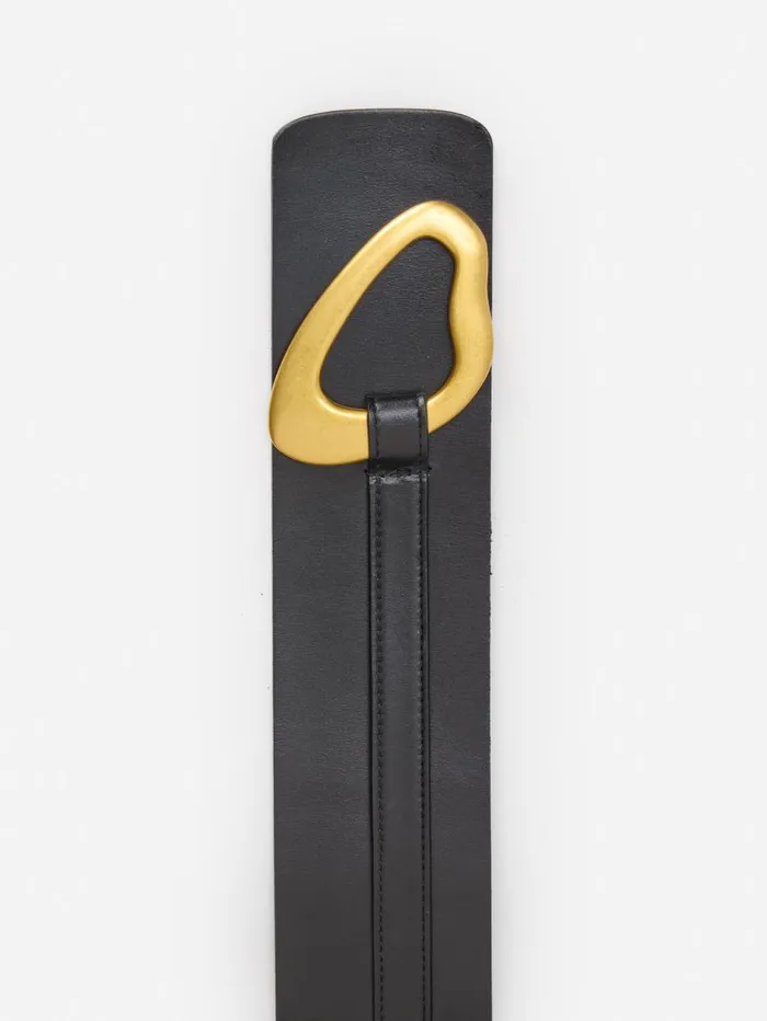 JMcLaughlin Ellingtone Leather Belt Black Women Belts JMcLaughlin Ellingtone Leather Belt Black Women Belts