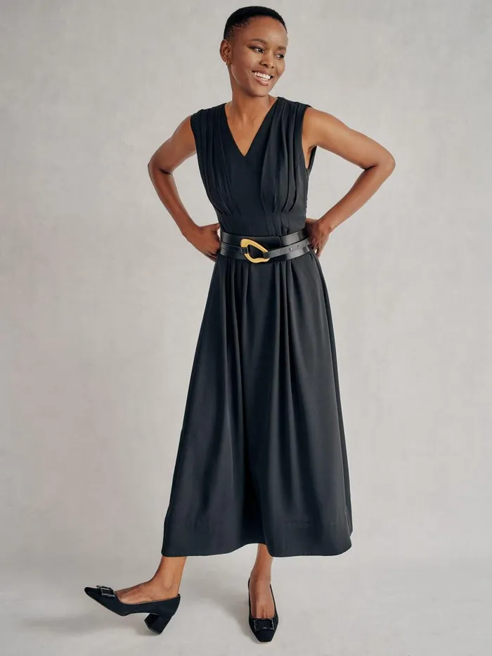 JMcLaughlin Ellingtone Leather Belt Black Women Belts JMcLaughlin Ellingtone Leather Belt Black Women Belts