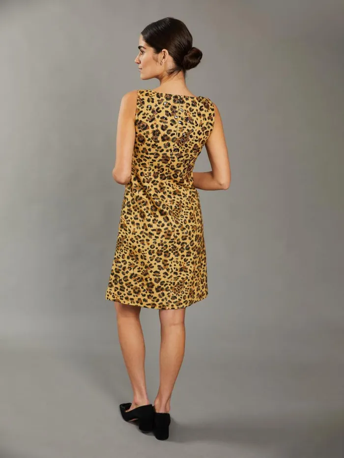 JMcLaughlin Lizzi Dress In Leopard RSVP X Steven Stolman Tanblack Women Dresses JMcLaughlin Lizzi Dress In Leopard RSVP X Steven Stolman Tanblack Women Dresses