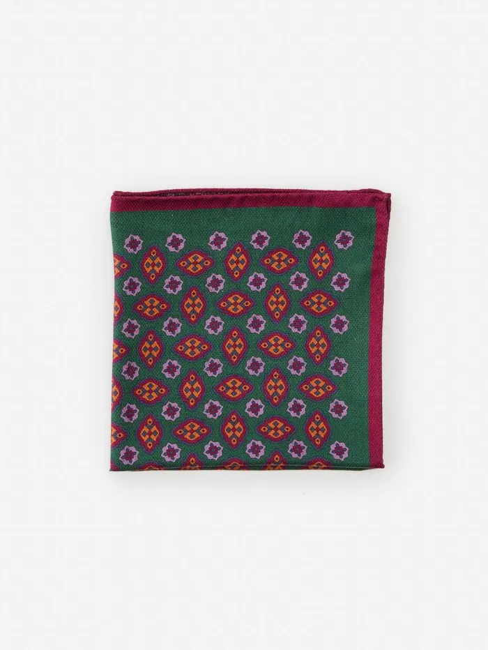 JMcLaughlin Silk Pocket Square In Paisley Purplemulti Men Pocket Squares JMcLaughlin Silk Pocket Square In Paisley Purplemulti Men Pocket Squares