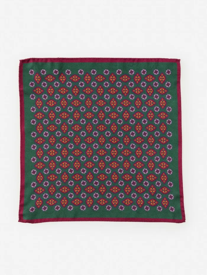 JMcLaughlin Silk Pocket Square In Paisley Purplemulti Men Pocket Squares JMcLaughlin Silk Pocket Square In Paisley Purplemulti Men Pocket Squares
