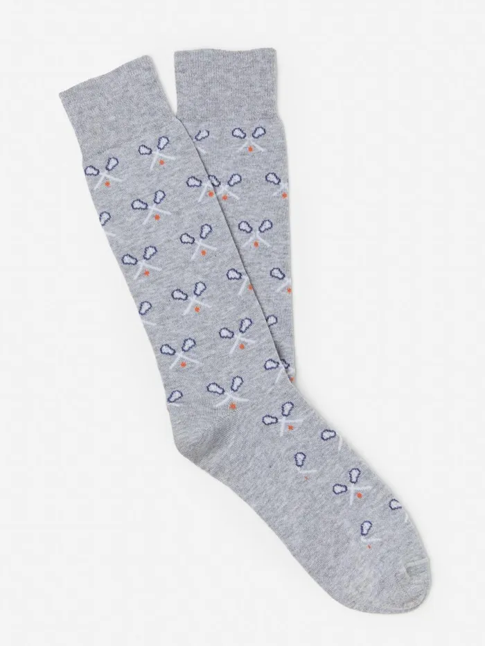 JMcLaughlin Socks In Lacrosse Sticks Light Heather Gray Men Socks