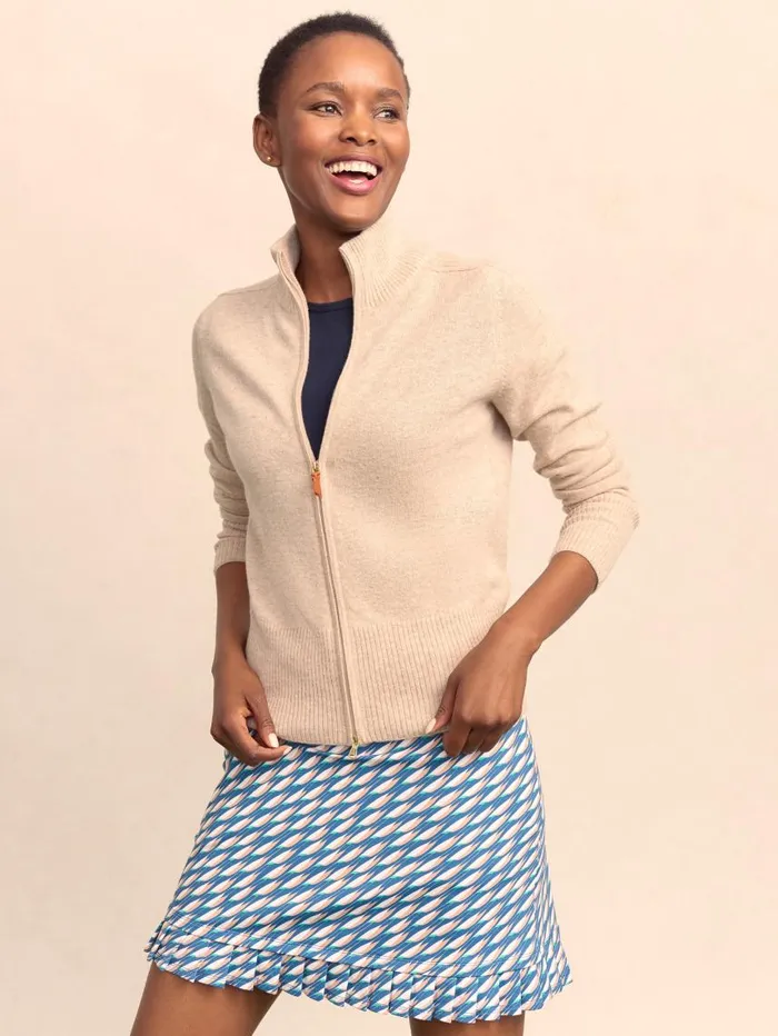 JMcLaughlin Tilda Cashmere Sweater Heather Oatmeal Women Sweaters