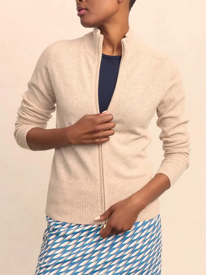 JMcLaughlin Tilda Cashmere Sweater Heather Oatmeal Women Sweaters JMcLaughlin Tilda Cashmere Sweater Heather Oatmeal Women Sweaters