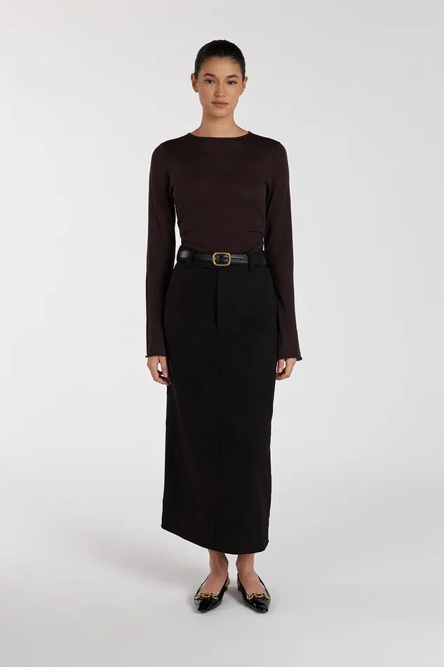 JAC BLACK MIDI SKIRT Women DISSH Midi