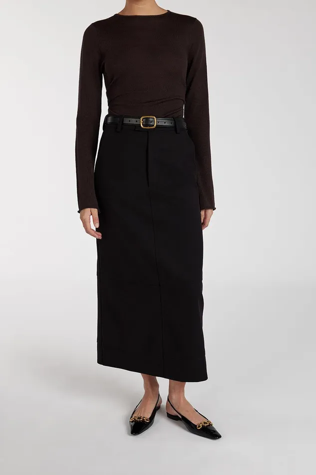 JAC BLACK MIDI SKIRT Women DISSH Midi