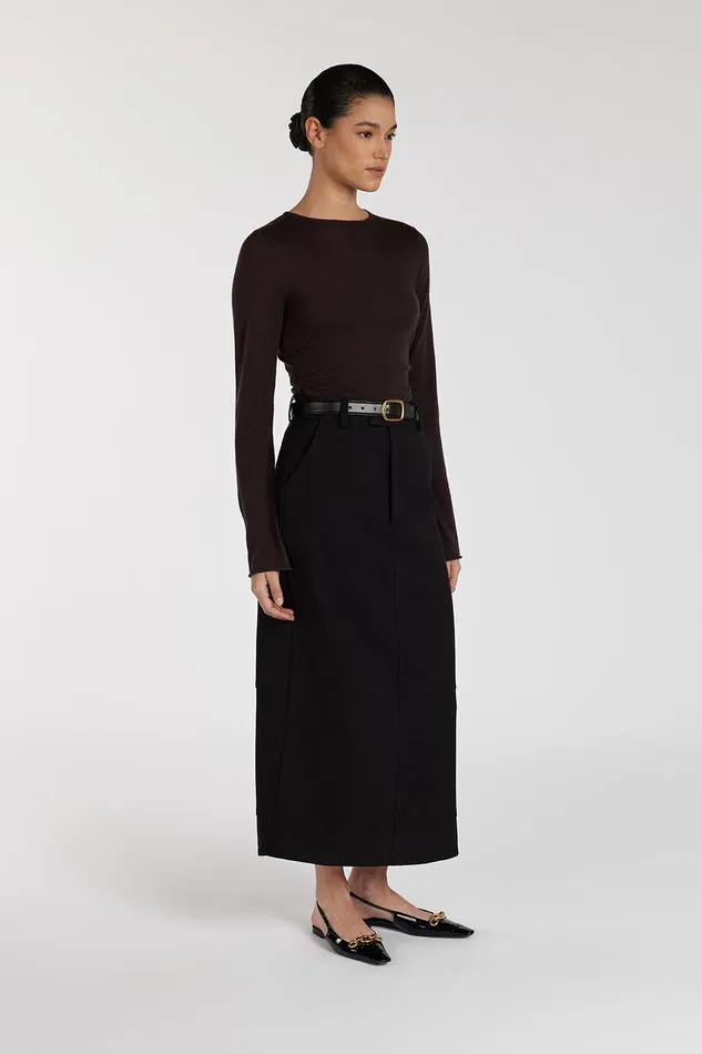 JAC BLACK MIDI SKIRT Women DISSH Midi
