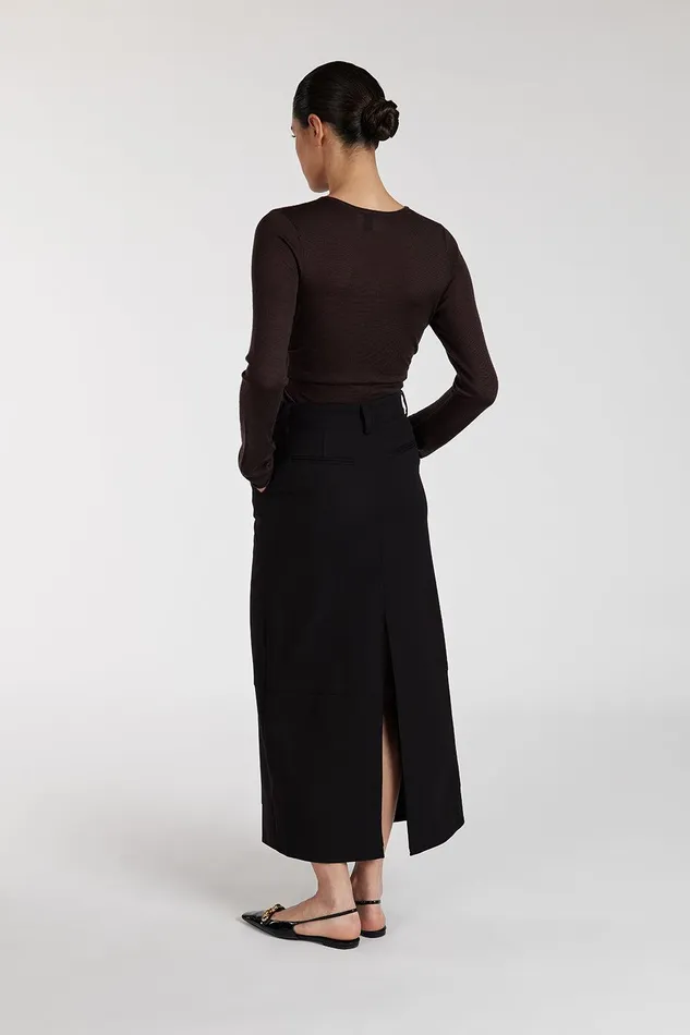 JAC BLACK MIDI SKIRT Women DISSH Midi