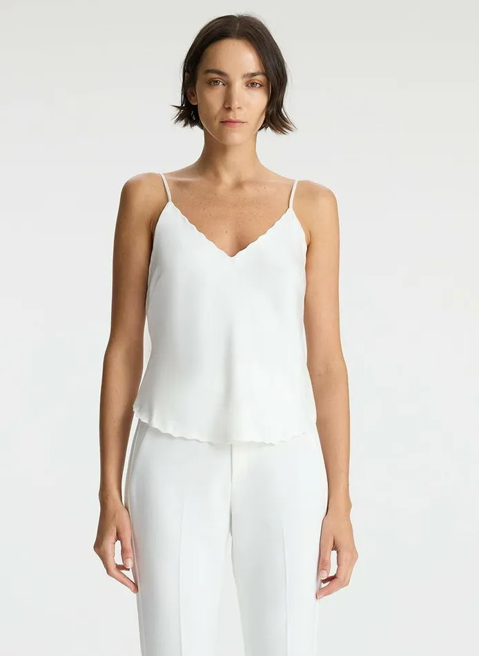 Jackets and Coats Women ALC Malia Scalloped Camisole Top White