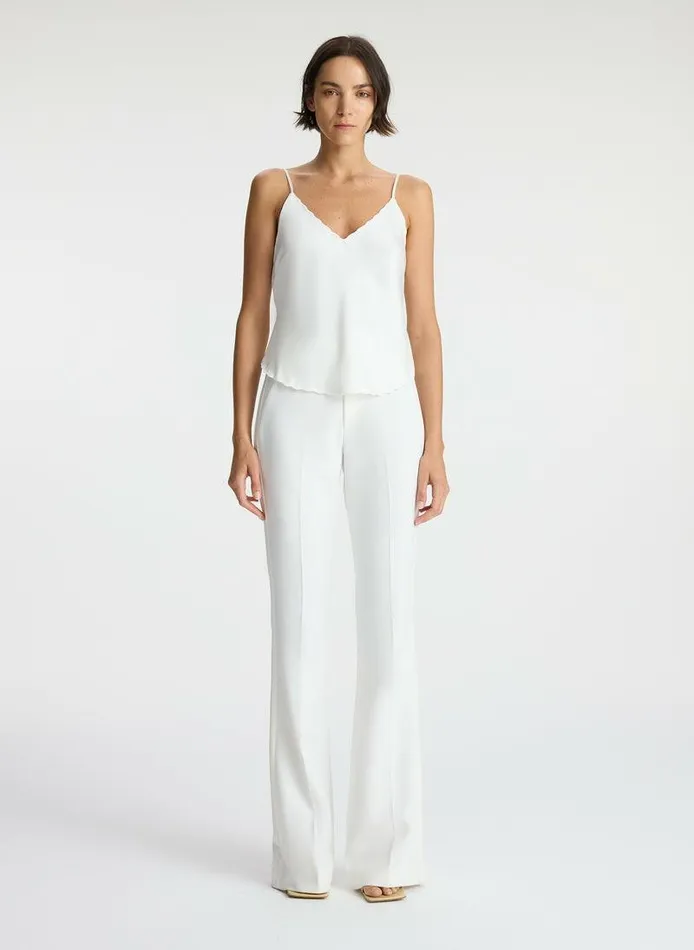 Jackets and Coats Women ALC Malia Scalloped Camisole Top White Jackets and Coats Women ALC Malia Scalloped Camisole Top White