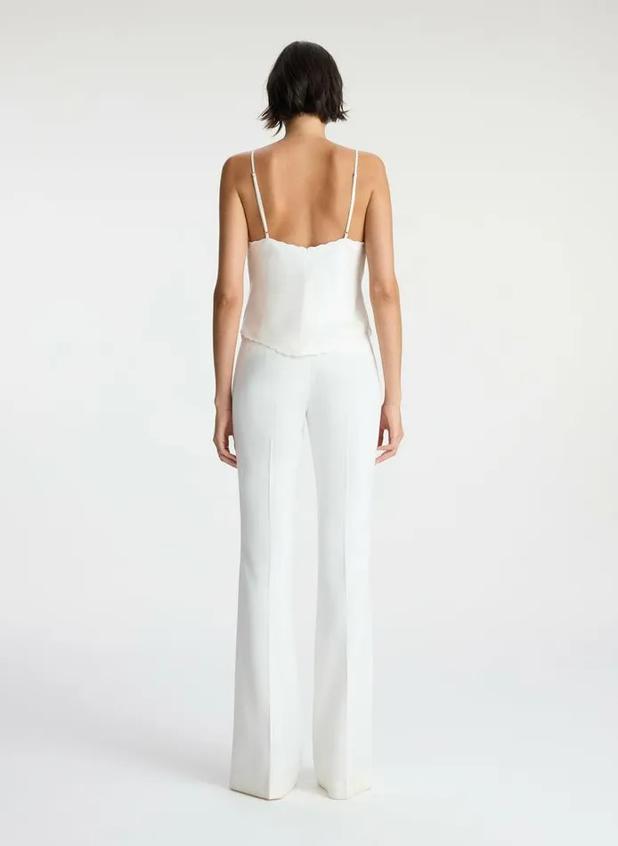 Jackets and Coats Women ALC Malia Scalloped Camisole Top White Jackets and Coats Women ALC Malia Scalloped Camisole Top White