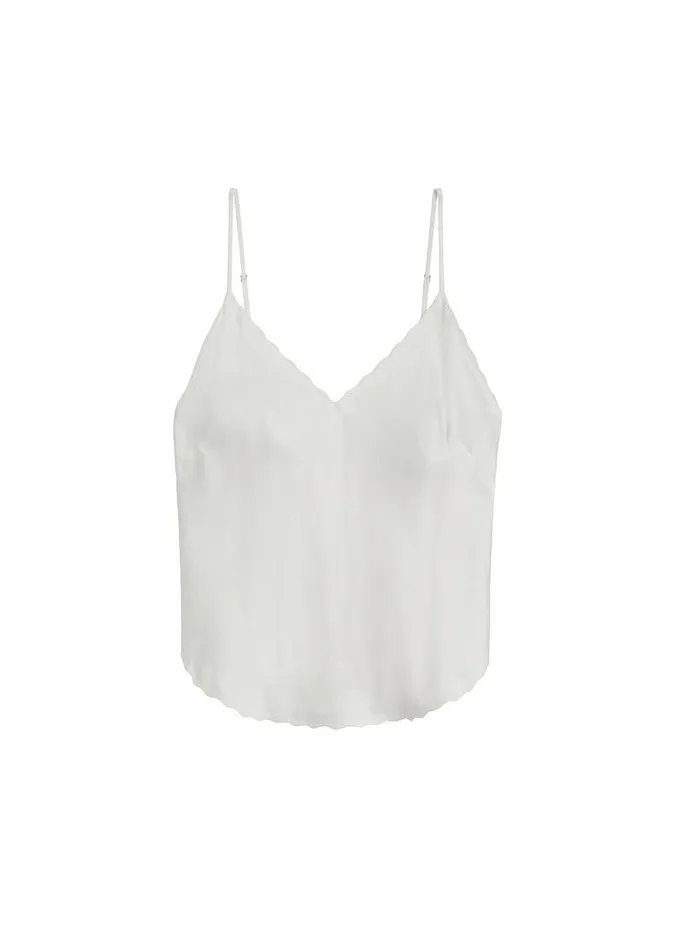 Jackets and Coats Women ALC Malia Scalloped Camisole Top White Jackets and Coats Women ALC Malia Scalloped Camisole Top White