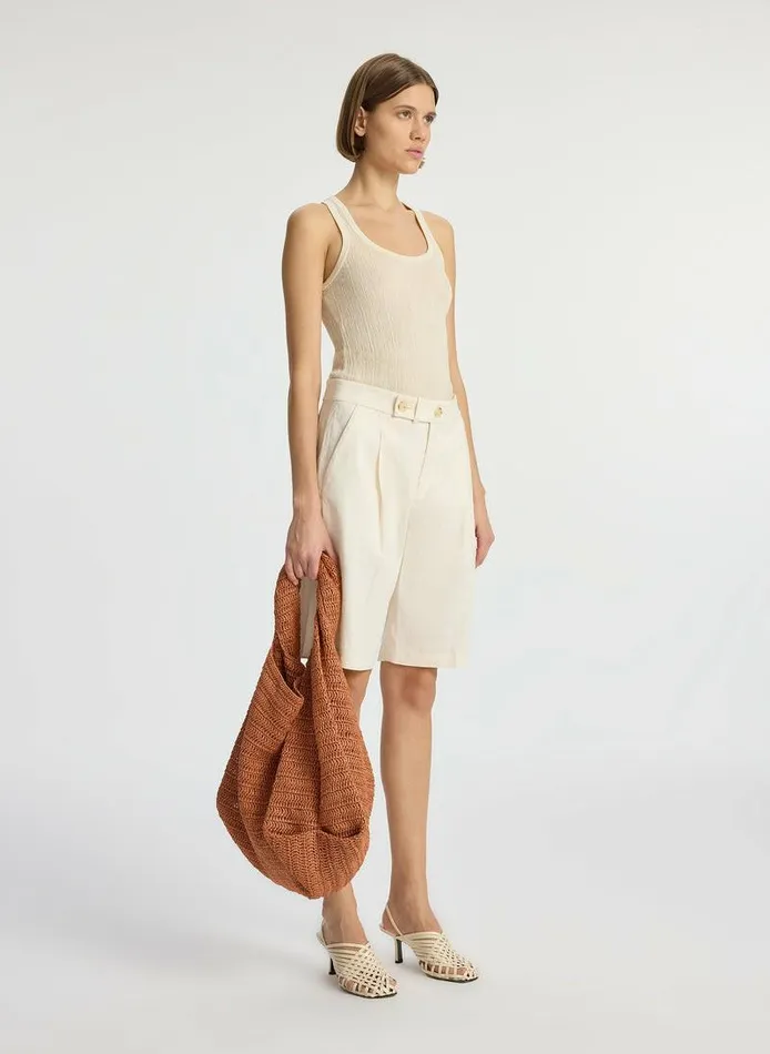 Jackets and Coats Women ALC Nico Stretch Linen Short Buttercream Jackets and Coats Women ALC Nico Stretch Linen Short Buttercream
