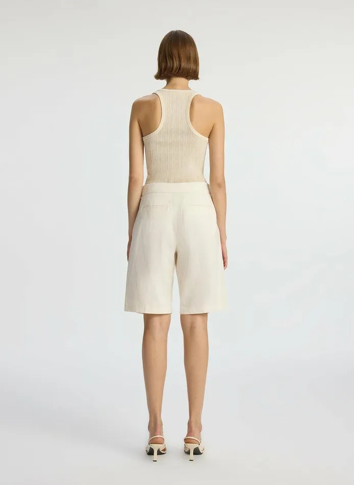 Jackets and Coats Women ALC Nico Stretch Linen Short Buttercream Jackets and Coats Women ALC Nico Stretch Linen Short Buttercream