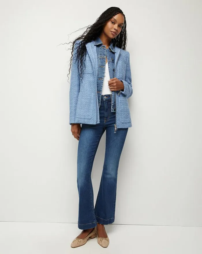 Jackets and Outerwear ShopJackets Veronica Beard Agni Tweed Dickey Jacket Skylight