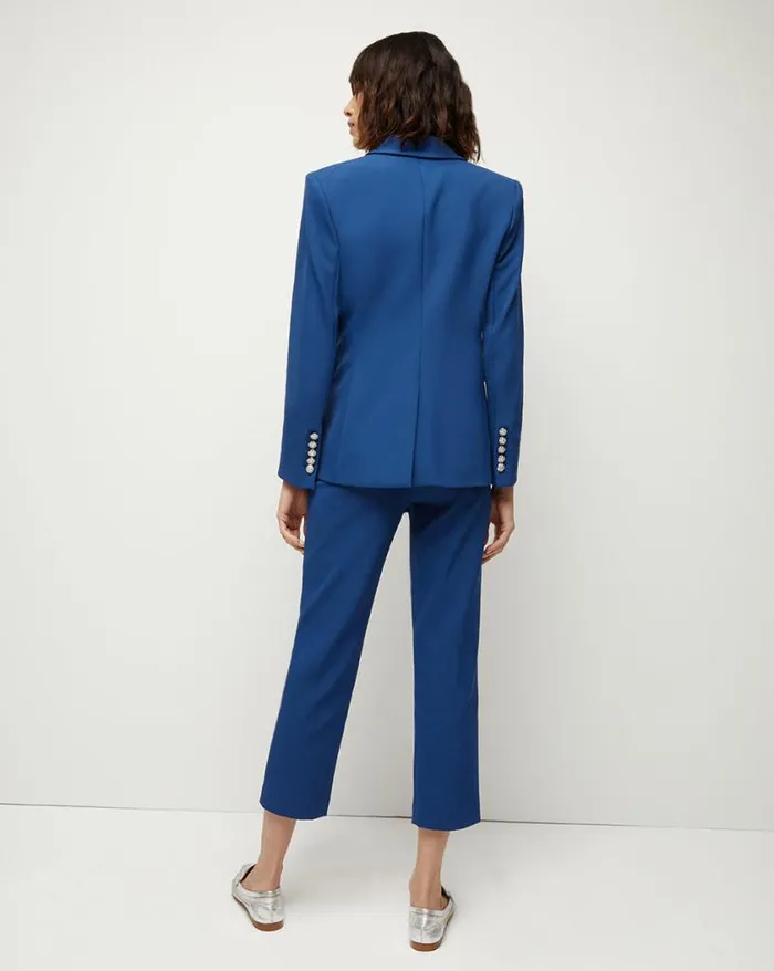 Jackets and Outerwear ShopJackets Veronica Beard Miller Scuba Dickey Jacket Cerulean