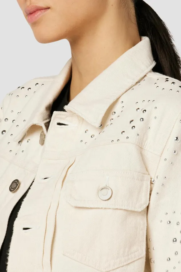 Jackets and Outerwear Women Hudson Jeans Lola Shrunken Jacket Star Studded Jackets and Outerwear Women Hudson Jeans Lola Shrunken Jacket Star Studded
