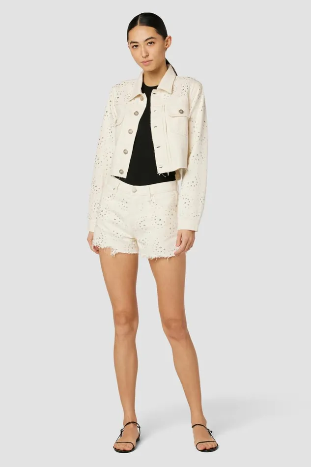 Jackets and Outerwear Women Hudson Jeans Lola Shrunken Jacket Star Studded Jackets and Outerwear Women Hudson Jeans Lola Shrunken Jacket Star Studded