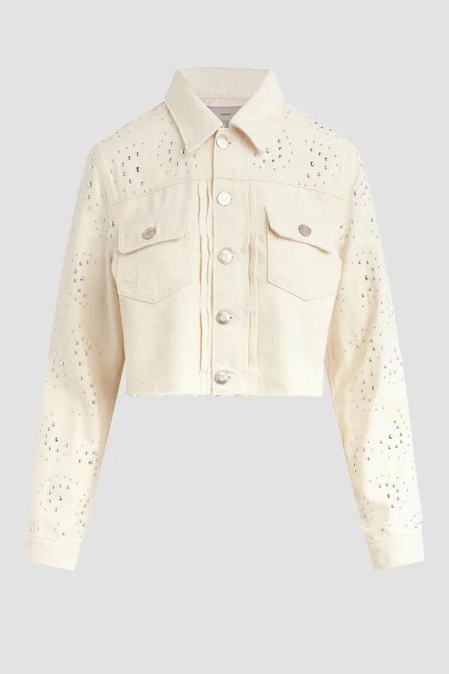 Jackets and Outerwear Women Hudson Jeans Lola Shrunken Jacket Star Studded Jackets and Outerwear Women Hudson Jeans Lola Shrunken Jacket Star Studded