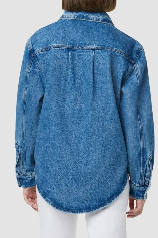 Jackets and Outerwear Women Hudson Jeans Oversized Shirt Jacket Goldenrod Jackets and Outerwear Women Hudson Jeans Oversized Shirt Jacket Goldenrod