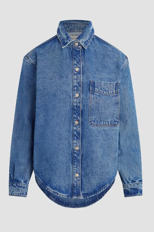 Jackets and Outerwear Women Hudson Jeans Oversized Shirt Jacket Goldenrod Jackets and Outerwear Women Hudson Jeans Oversized Shirt Jacket Goldenrod