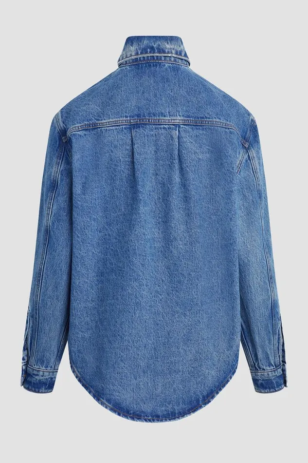 Jackets and Outerwear Women Hudson Jeans Oversized Shirt Jacket Goldenrod Jackets and Outerwear Women Hudson Jeans Oversized Shirt Jacket Goldenrod
