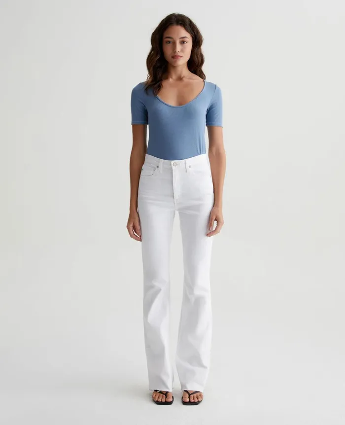 Jaxon Scoop Clear Skies Women AG Jeans Tops and Shirts Jaxon Scoop Clear Skies Women AG Jeans Tops and Shirts