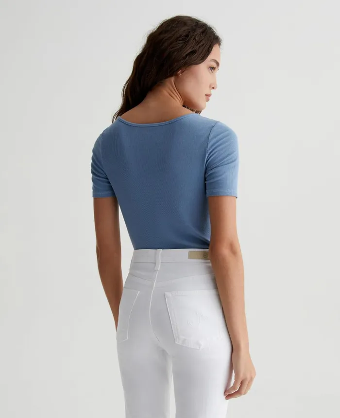 Jaxon Scoop Clear Skies Women AG Jeans Tops and Shirts Jaxon Scoop Clear Skies Women AG Jeans Tops and Shirts