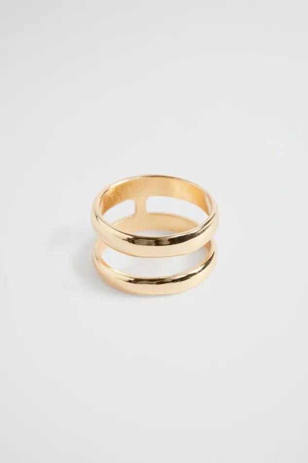 Jewellery Woman Seed Heritage Double Ring Gold