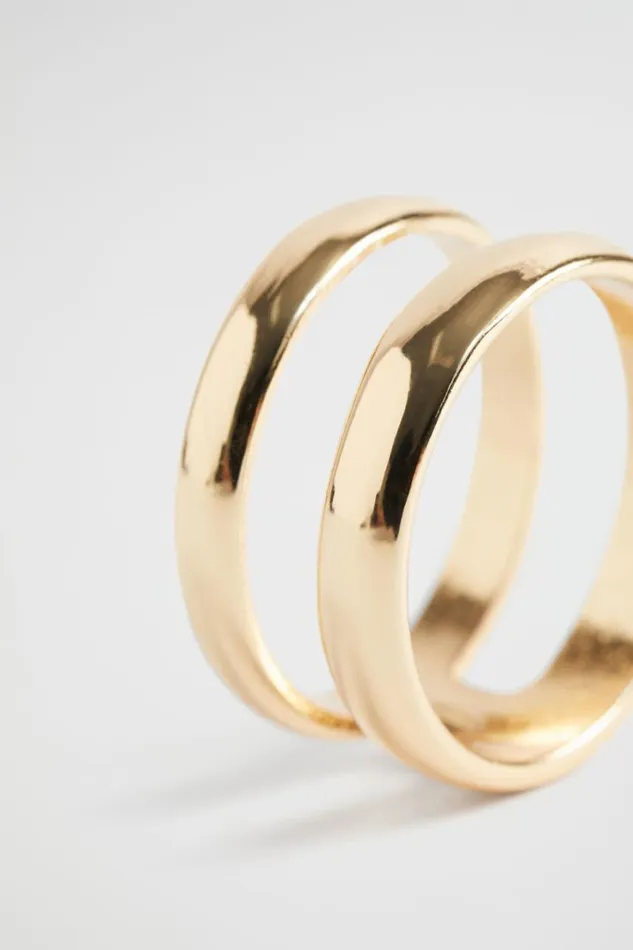 Jewellery Woman Seed Heritage Double Ring Gold