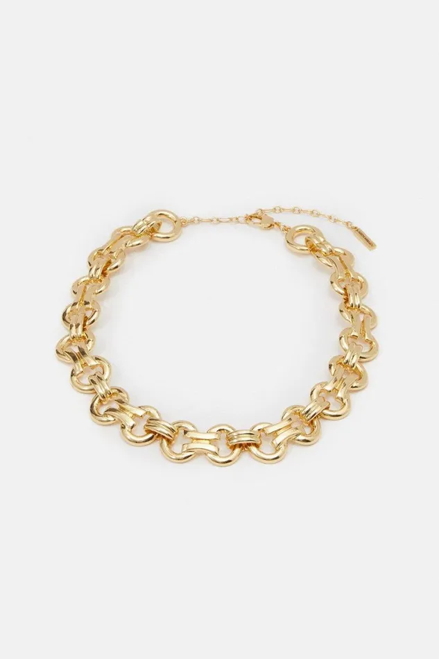 Jewellery Women Karen Millen Chain Statement Necklace Gold