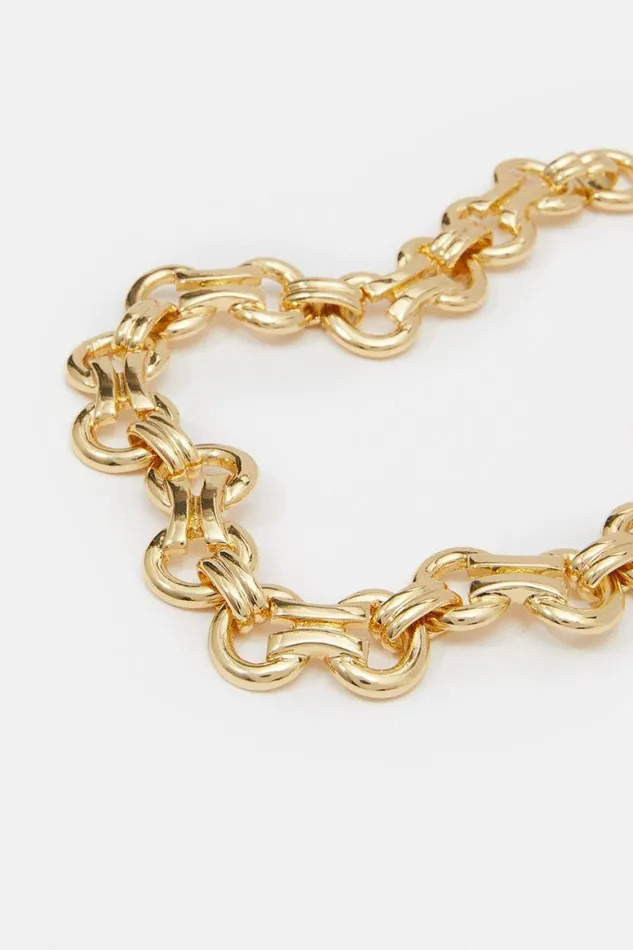 Jewellery Women Karen Millen Chain Statement Necklace Gold