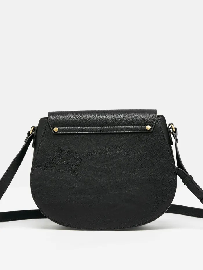 Joules Bags Black Outlet Saddle Leather Bag 8211 Women