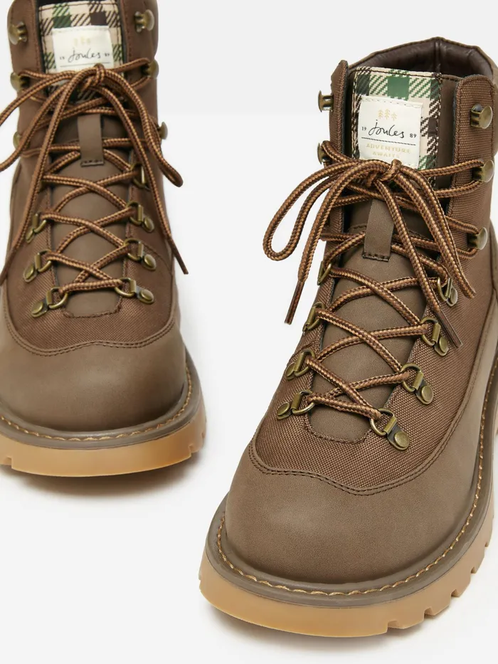 Joules Boots Chocolate Brown LaceUp Boots 8211 WomenMen