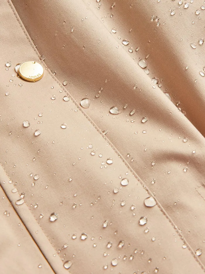 Joules Coats and Jackets Beige Waterproof Long Raincoat With Hood 8211 Women