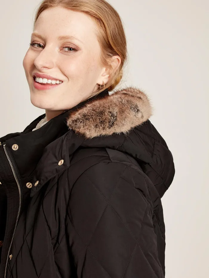 Joules Coats and Jackets Black Diamond Quilted Trail Jacket 8211 Women