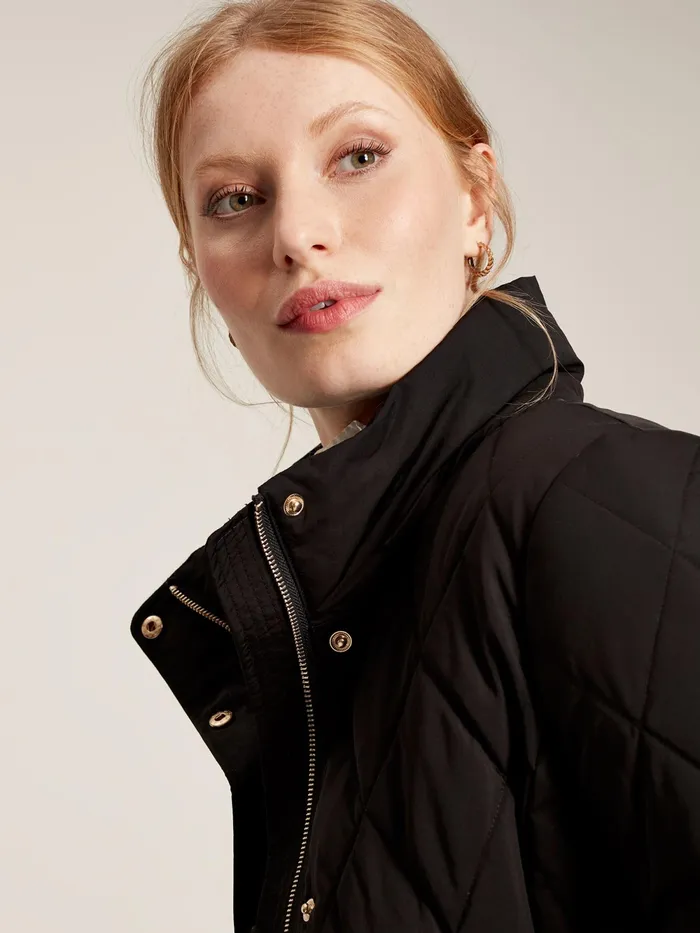 Joules Coats and Jackets Black Diamond Quilted Trail Jacket 8211 Women