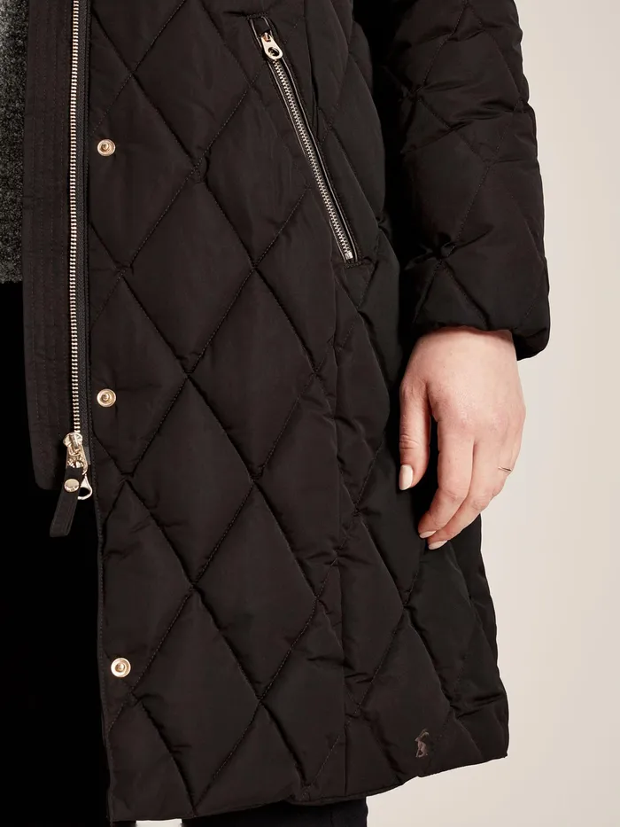 Joules Coats and Jackets Black Diamond Quilted Trail Jacket 8211 Women
