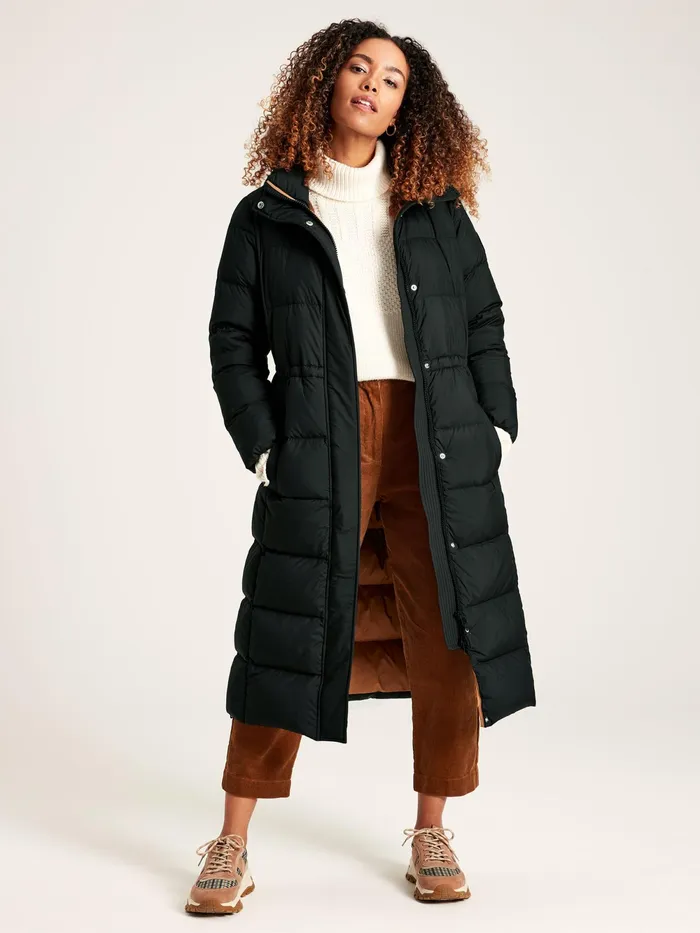 Joules Coats and Jackets Black Showerproof Down Feather Long Puffer Coat 8211 Women Joules Coats and Jackets Black Showerproof Down Feather Long Puffer Coat 8211 Women