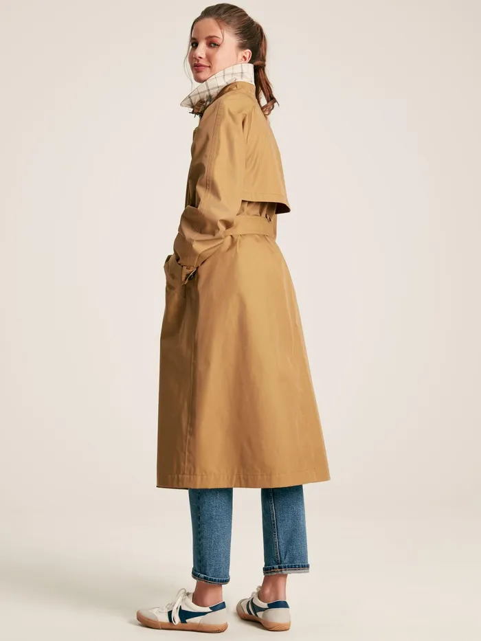 Joules Coats and Jackets Brown Waterproof Belted Trench Coat 8211 Women