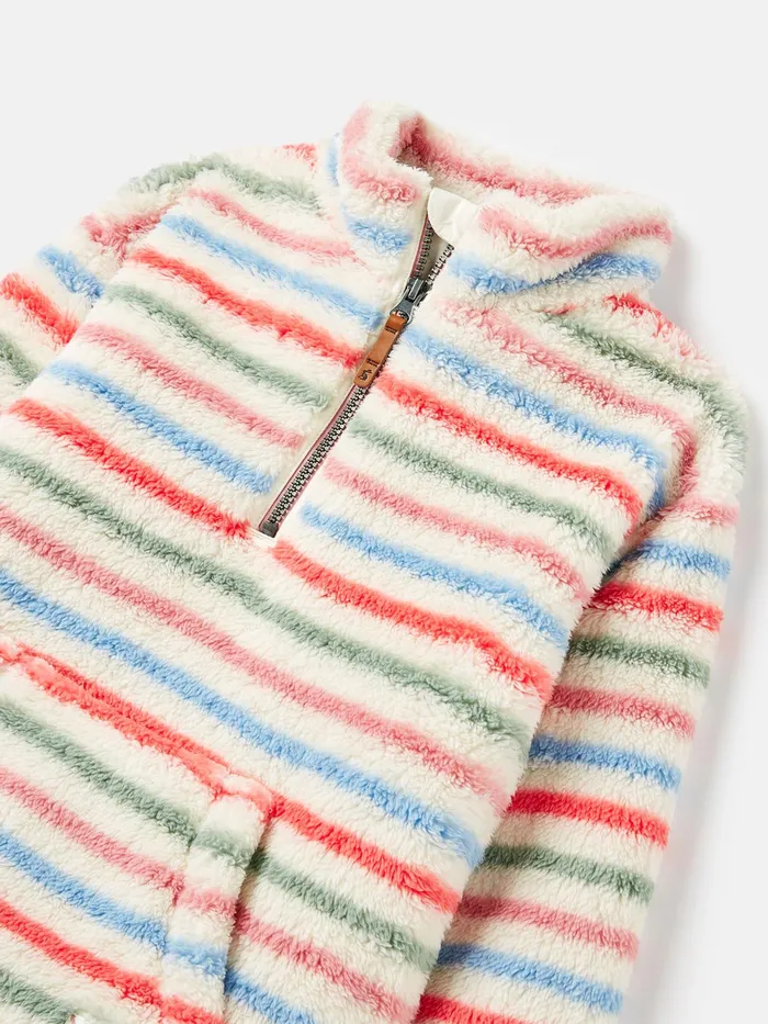 Joules Coats and Jackets Cream Quarter Zip Fleece 8211 Girls