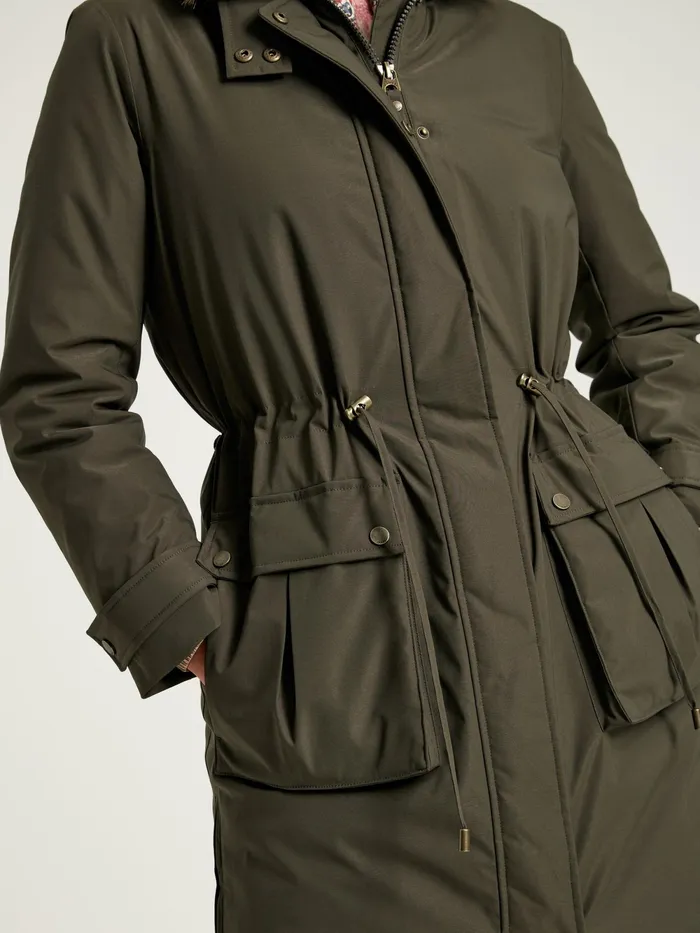 Joules Coats and Jackets Dark Green Waterproof Padded Raincoat 8211 Women