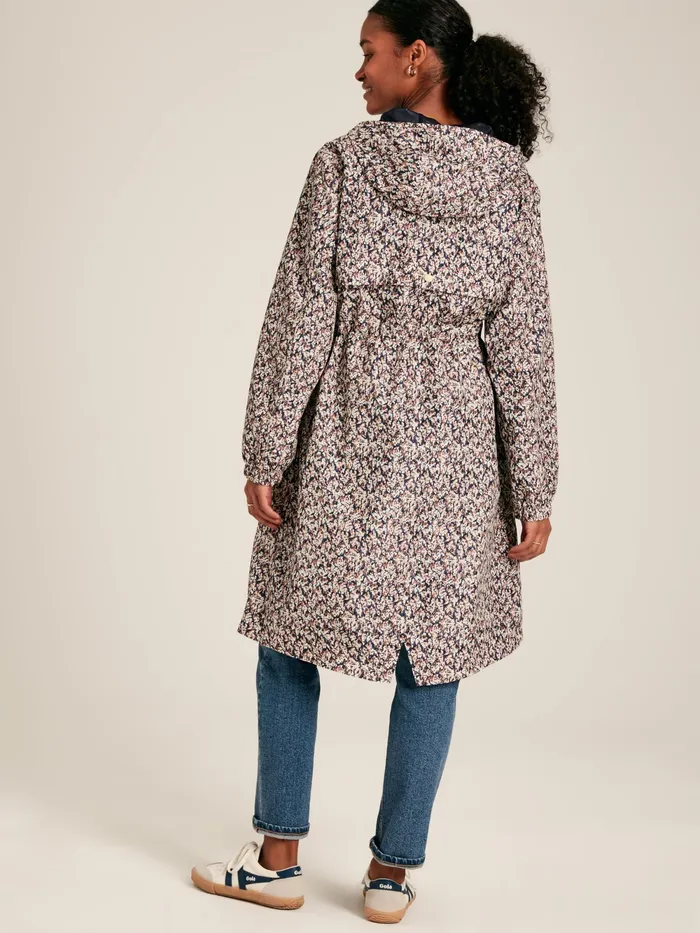 Joules Coats and Jackets Ditsy Floral Waterproof Packable Raincoat 8211 Women