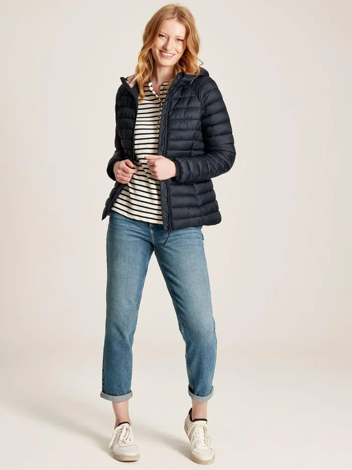 Joules Coats and Jackets Navy Showerproof Packable Padded Jacket 8211 Women